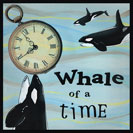 Whale of a Time - American slang from 1910 - the whale being the largest creature on earth, a whale of anything is a very large amount.